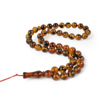Pressed amber rosary - Welcome to Islam-Islamic Prayer rosary-Amber rosaries