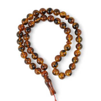 Pressed amber rosary - Welcome to Islam-Islamic Prayer rosary-Amber rosaries