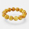 Baltic Amber Bracelet – caramel color amber 15 mm-Amber bracelets-Home