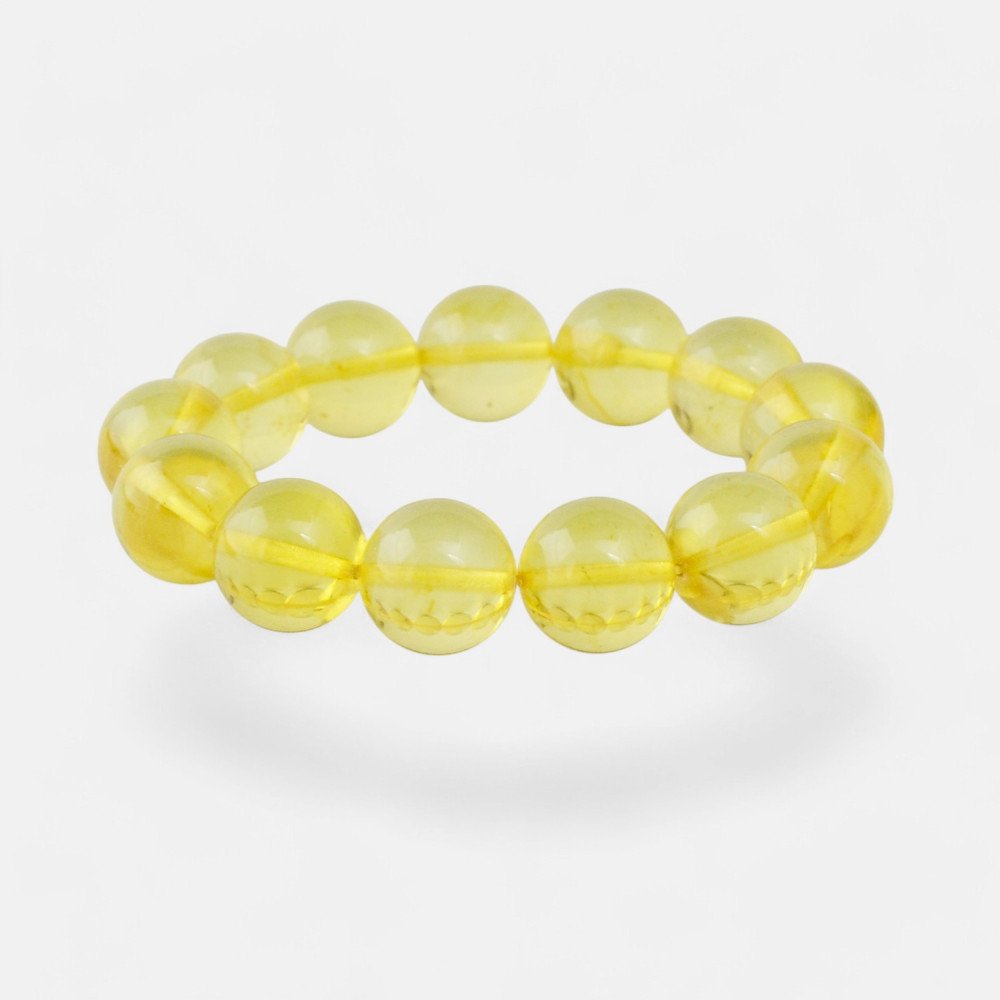 Amber Bracelet with Rich Hues With Pressed Beads-Amber bracelets-Home