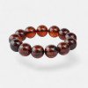Luxurious Modified Amber Bracelet 15 mm round beads-Amber bracelets-Home