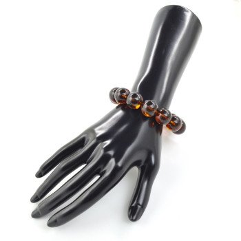 Modified Amber Bracelet for Birthday gift 16 mm beads-Amber bracelets-Home
