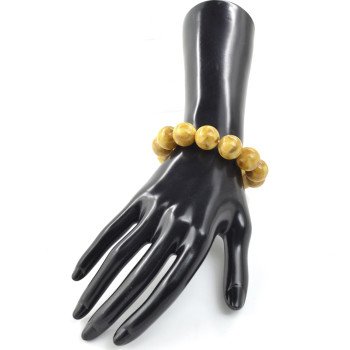 Modified Amber Bracelet for Birthday gift 15mm-Amber bracelets-Home