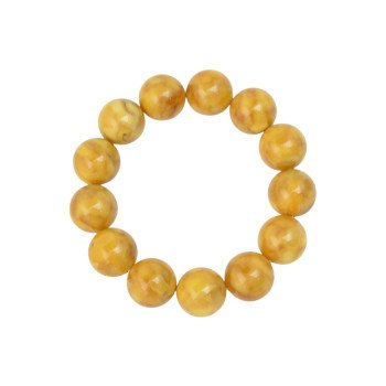 Modified Amber Bracelet for Birthday gift 15mm-Amber bracelets-Home