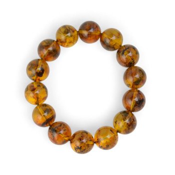 Modified Amber Crystal Beaded Bracelet Gift idea-Amber bracelets-Home