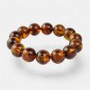 Modified Baltic amber bracelet 15mm - Resin amber-Amber bracelets-Home