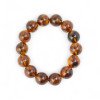 Modified Baltic amber bracelet 15mm - Resin amber-Amber bracelets-Home
