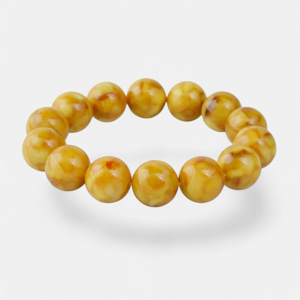 Modified Baltic Amber Bracelet Anniversary Treasure-Amber bracelets-Home