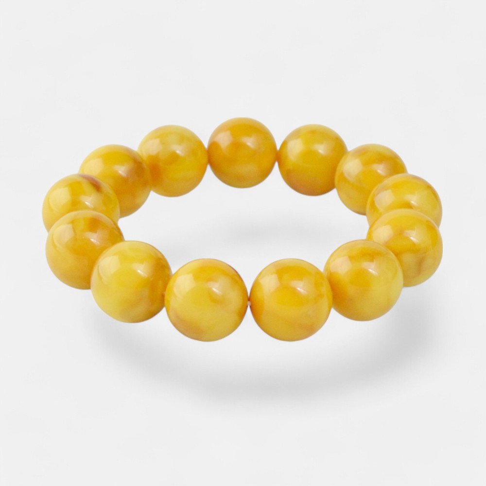 Modified Baltic Amber Bracelet Beautiful Gemstone Beads-Amber bracelets-Home