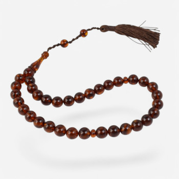 Pressed amber rosary - Spiritual Growth This Ramadan-Islamic Prayer rosary-Amber rosaries