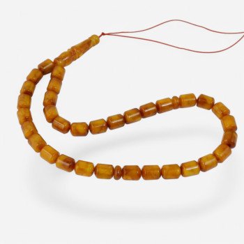 Amber pressed beads rosary tesbih ramadan gift-Islamic Prayer rosary-Amber rosaries
