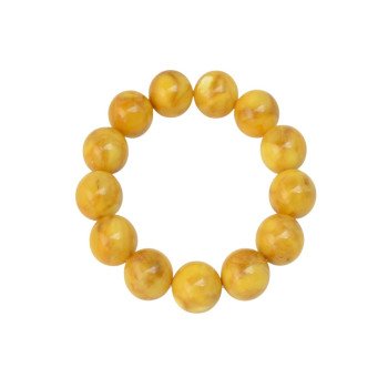 Pressed Baltic Amber Bracelet Unique Anniversary Gift for Her-Amber bracelets-Home