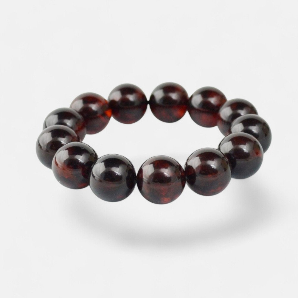 Pressed Amber Bracelet - Anniversary husband gift-Amber bracelets-Home