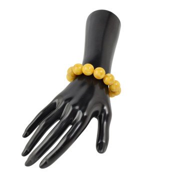 Nature-Inspired Pressed Amber Bracelet 15mm-Amber bracelets-Home