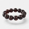 Birthday husband gift - Pressed amber bracelet 15 mm-Amber bracelets-Home