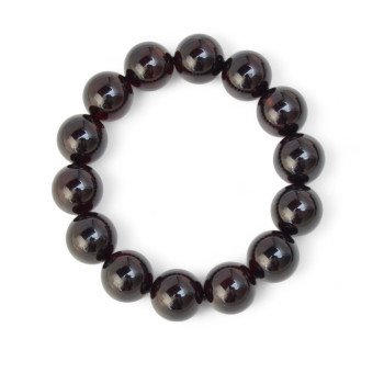 Unisex Pressed amber bracelet 15 mm Gift Idea-Amber bracelets-Home