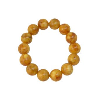 Gemstone Beads Modified Baltic Amber Bracelet-Amber bracelets-Home