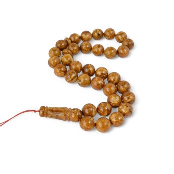 Pressed Amber Prayer Beads - Ramadan Keepsake Gift-Islamic Prayer rosary-Amber rosaries