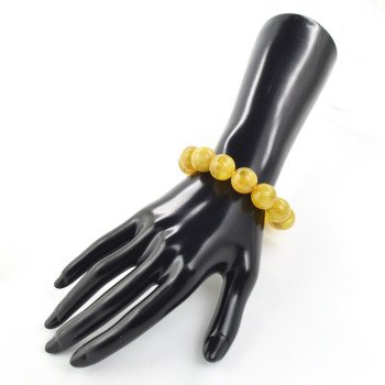 Modified Amber Bracelet - 14mm amber beads-Amber bracelets-Home