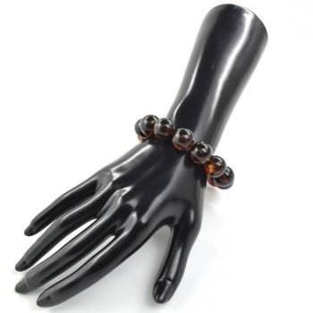 Modified Amber Bracelet 14mm stylish jewelry-Amber bracelets-Home