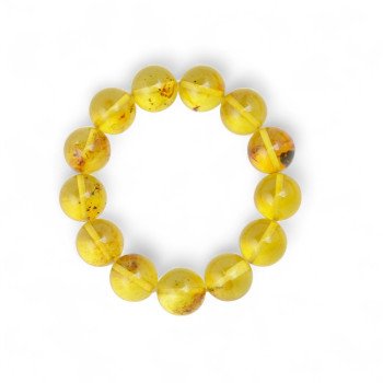 Pressed Amber Bracelet for Chakra Healing-Amber bracelets-Home