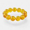 Honey Modified Baltic amber bracelet 14mm Gift idea-Amber bracelets-Home