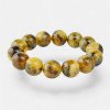 Pressed amber bracelet multicolor 14mm Beads-Amber bracelets-Home