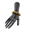 Pressed amber bracelet multicolor 14mm Beads-Amber bracelets-Home