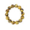 Pressed amber bracelet multicolor 14mm Beads-Amber bracelets-Home