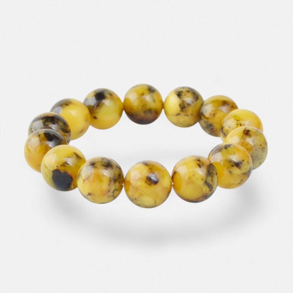Pressed amber bracelet The Perfect Birthday Surprise for Her-Amber bracelets-Home