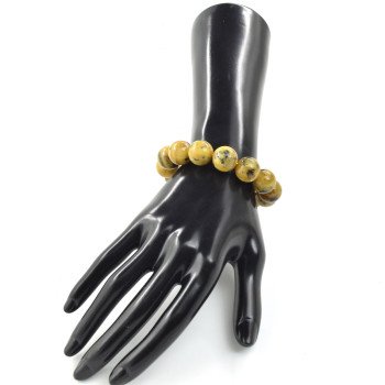 Round Amber Ball Bracelet – Thoughtful Birthday Gift-Amber bracelets-Home