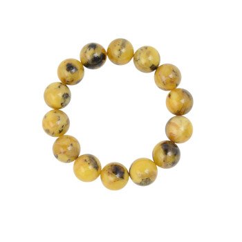 Round Amber Ball Bracelet – Thoughtful Birthday Gift-Amber bracelets-Home