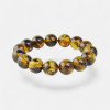 13mm amber bracelet round pressed beads-Amber bracelets-Home