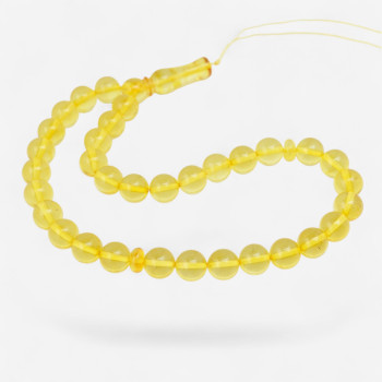 Pressed amber rosary Religious accessory-Islamic Prayer rosary-Amber rosaries