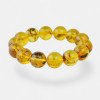 13mm Baltic amber bracelet round pressed beads-Amber bracelets-Home