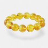 13mm Rich-Hued Amber Bracelet with Pressed Beads-Amber bracelets-Home