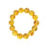 13mm Rich-Hued Amber Bracelet with Pressed Beads-Amber bracelets-Home