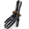13mm Round amber bracelet with pressed beads-Amber bracelets-Home