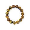 13mm Round amber bracelet with pressed beads-Amber bracelets-Home
