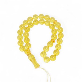 Pressed amber rosary Religious accessory-Islamic Prayer rosary-Amber rosaries