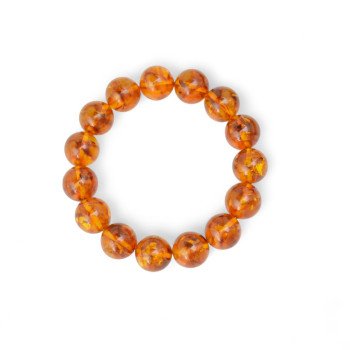 Captivating Pressed Amber Bracelet – Unique Beads-Amber bracelets-Home