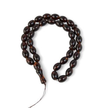 Amber rosary pressed beads - Celebrate Ramadan-Islamic Prayer rosary-Amber rosaries