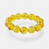 Modified Amber Bracelet Yellow Gemstone 13mm beads-Amber bracelets-Home