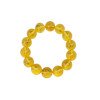 Yellow amber bracelet with pressed amber beads gift idea-Amber bracelets-Home