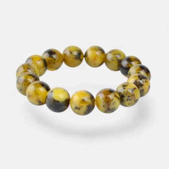 Modified Baltic amber bracelet for Her 13 mm-Amber bracelets-Home