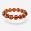 Modified Baltic amber bracelet round beads - Christmas gift-Amber bracelets-Home