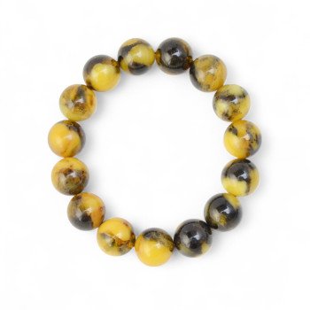 Modified Warm Tone Amber Bracelet-Amber bracelets-Home