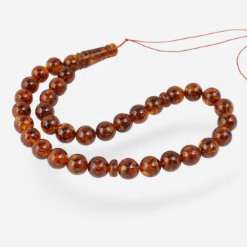 Amber beads for prayer - Pressed amber rosary-Islamic Prayer rosary-Amber rosaries