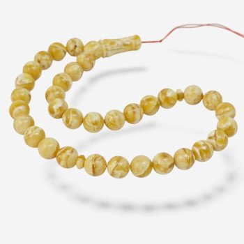 Pressed Amber Resin Tasbih – Spiritual Energy-Islamic Prayer rosary-Amber rosaries