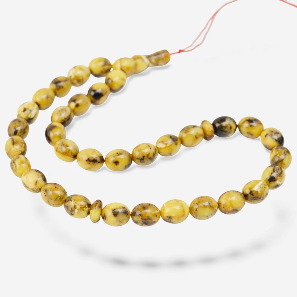 Elegant religious gift – pressed amber rosary beads-Islamic Prayer rosary-Amber rosaries